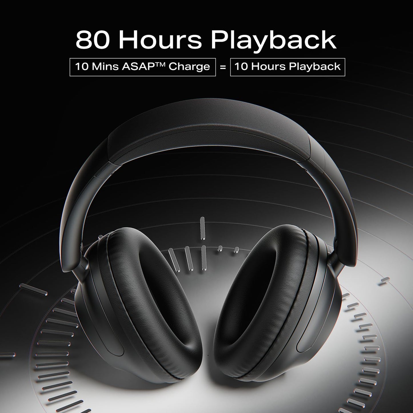 Boat Newly Launches Rockerz 650 Pro, Touch/Swipe Control, Dolby Audio, 80hrs Battery, 2Mics ENx, Fast Charge, App Support, Dual Pair, Bluetooth Over Ear Headphones with Mic (Iris Black)