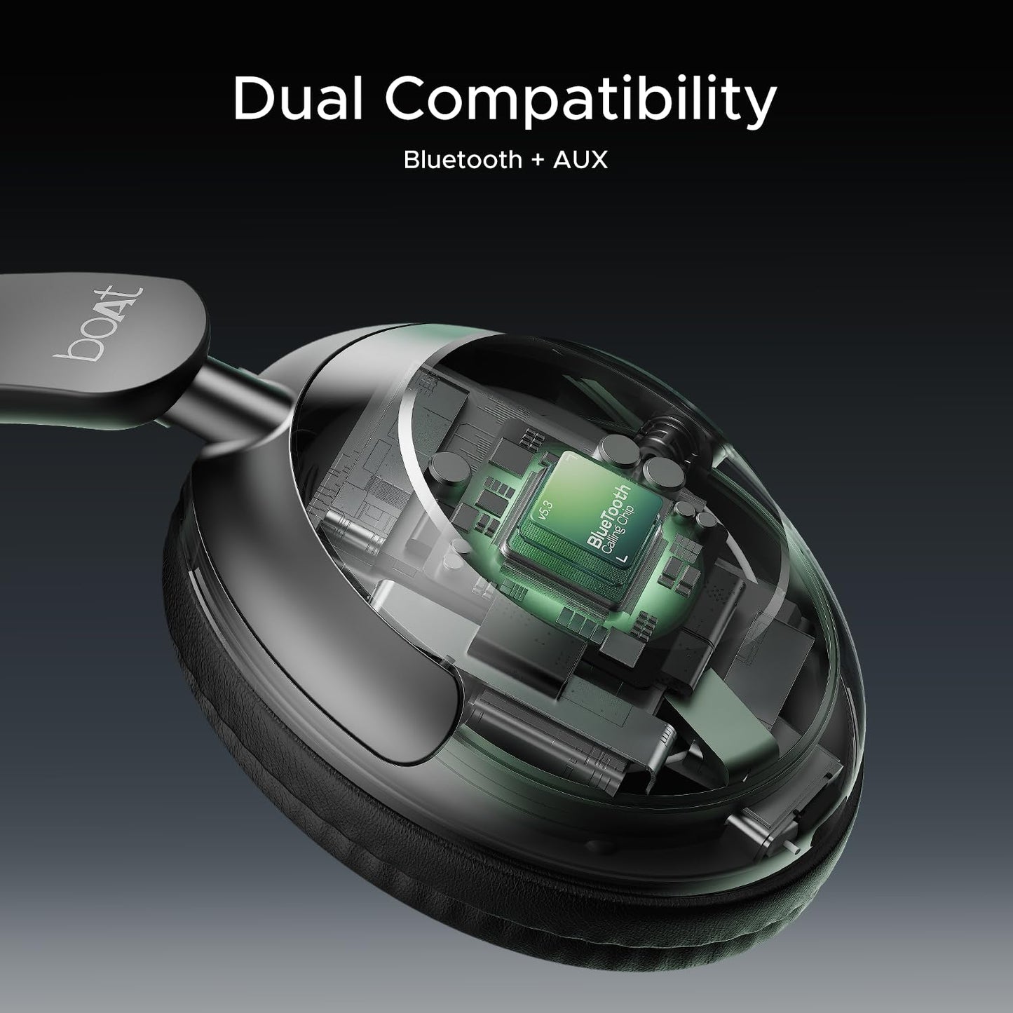 Boat Newly Launches Rockerz 650 Pro, Touch/Swipe Control, Dolby Audio, 80hrs Battery, 2Mics ENx, Fast Charge, App Support, Dual Pair, Bluetooth Over Ear Headphones with Mic (Iris Black)