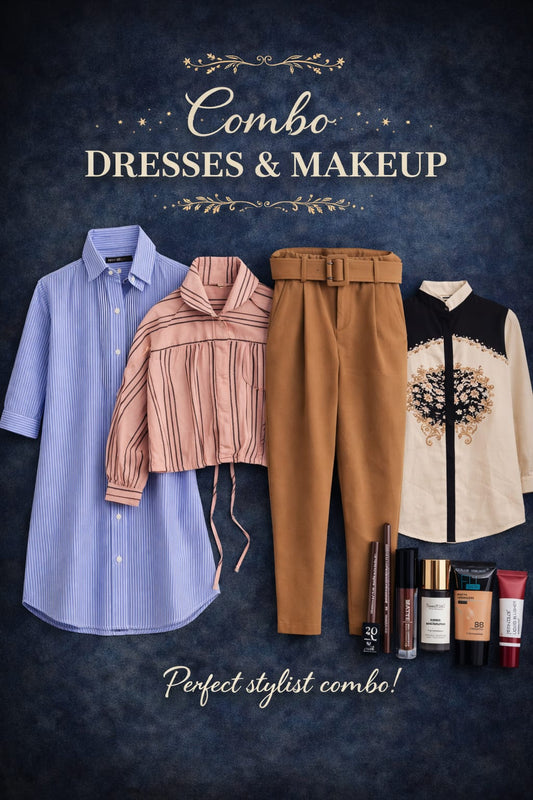 The Ultimate Stylist Combo: Women's Apparel & Makeup Essentials Bundle
